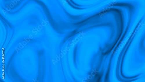 Colorful swirling blue patterns convey a mesmerizing energy as they transform