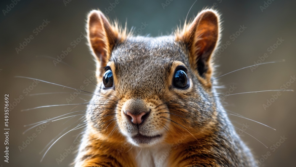 Obraz premium Squirrel in Close-Up