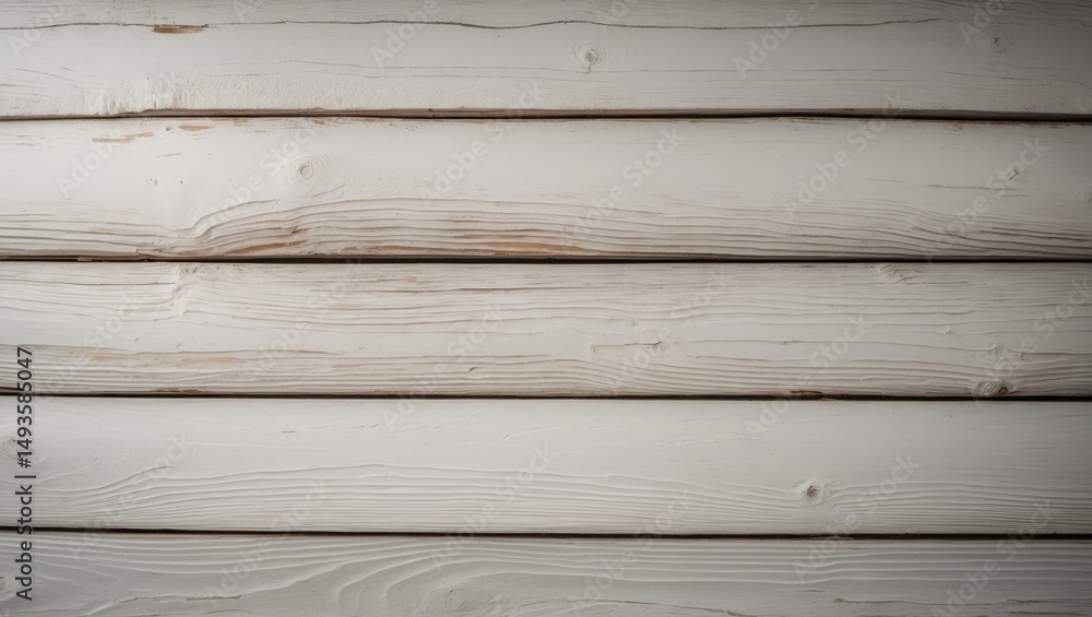 Fototapeta premium Background featuring a close-up of white painted wooden boards with a rough texture