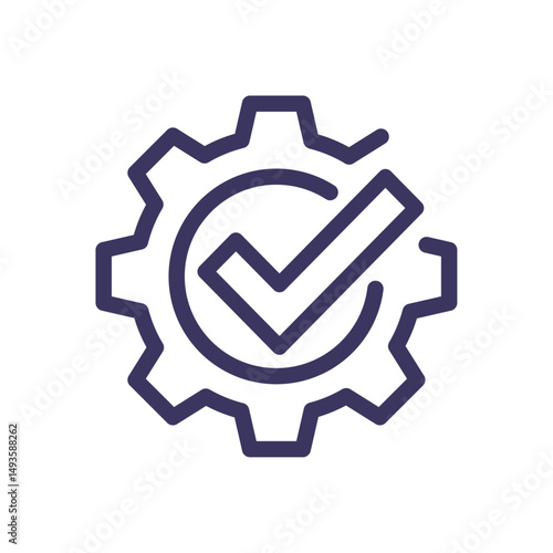 Business strategy success related icon outline and linear vector.