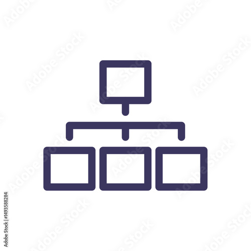 Business strategy success related icon outline and linear vector.