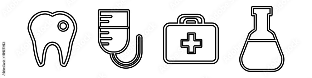 Obraz premium pack of medical elements