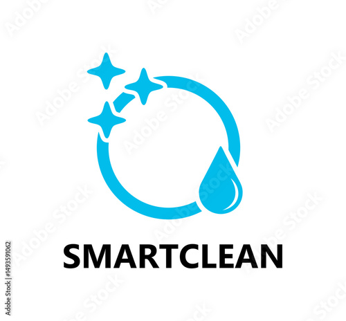 The Smart Clean logo vector design.