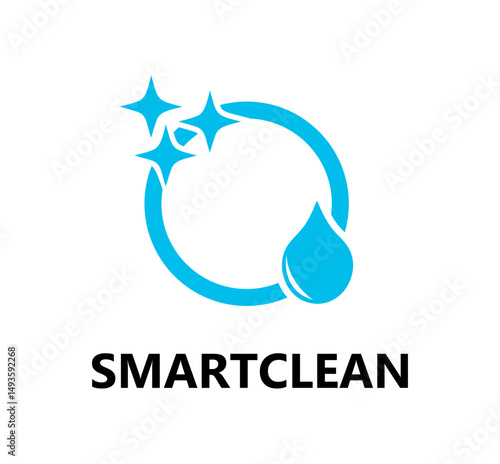 The Smart Clean logo vector design.