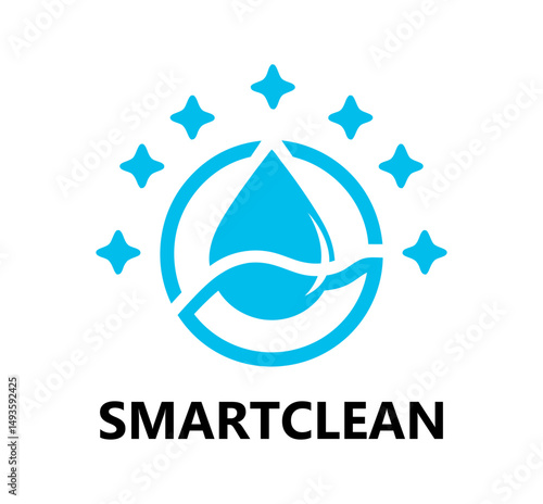 The Smart Clean logo vector design.