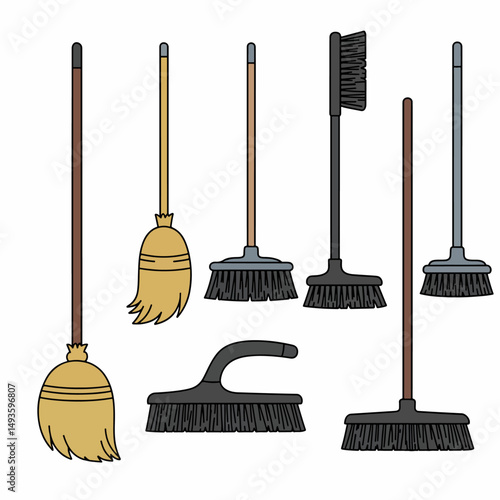 Brushes for cleaning housework simple collection