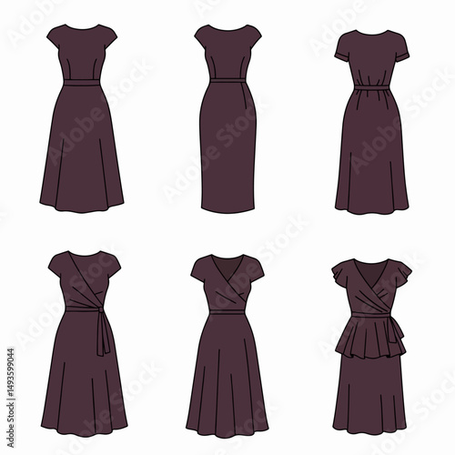 Dress fashion clothing garment style apparel