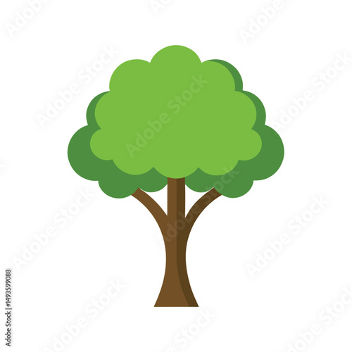 Tree Icon Vector Illustration ? Cartoon, Clipart, and Line Art Design for Printable Graphics 1.eps