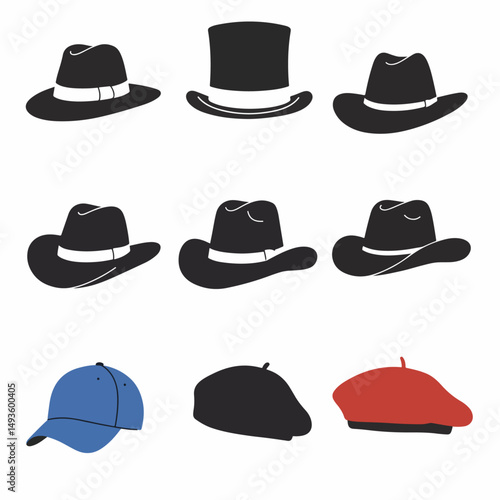 Hats collection fashion style headwear assortment