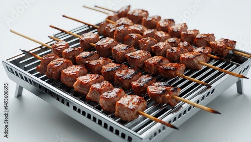 Isolated barbecue on a simple background