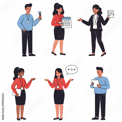 People in business meeting or conference scene