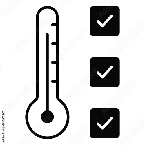 Checkup Vector Icon Indicating Health Monitoring Procedure
