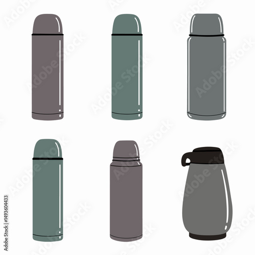 Thermos flasks variety drink container collection