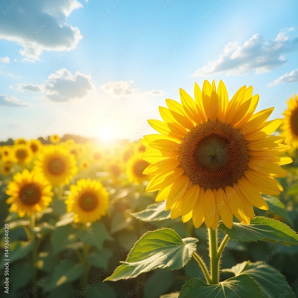 Fototapeta premium sunflowers in the field