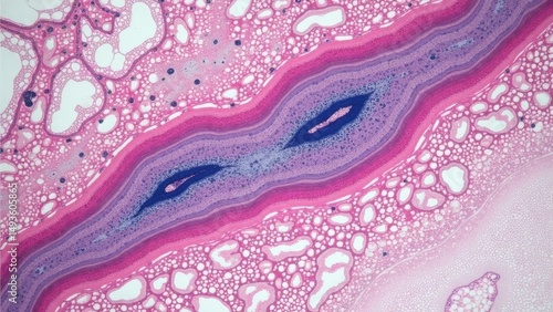 Microscopic color image of cells