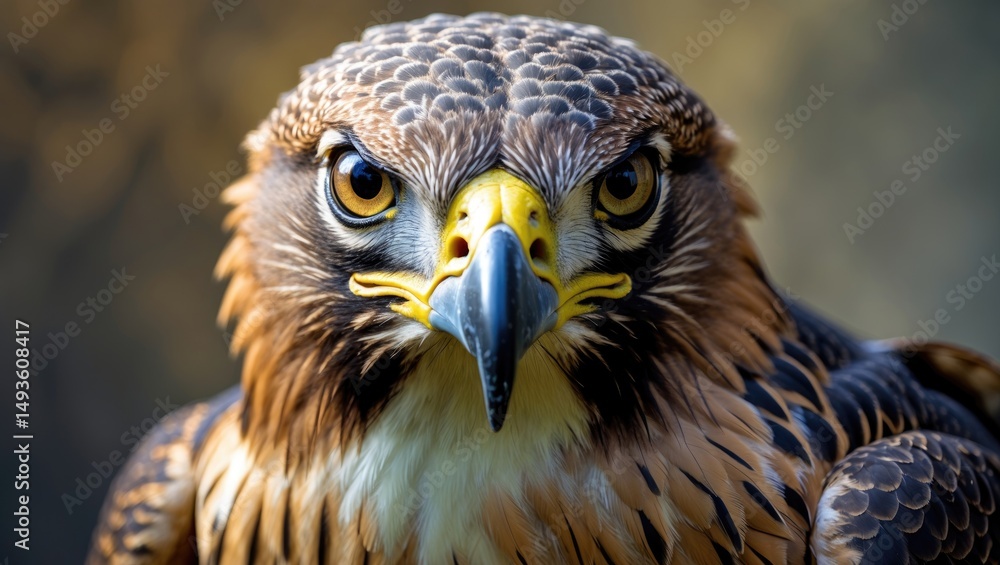 Obraz premium Effigy Hawk in Close-Up