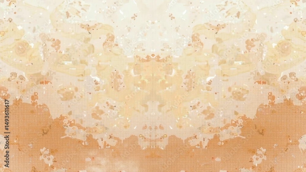 Fototapeta premium Abstract symmetrical pattern with earthy tones and textured background