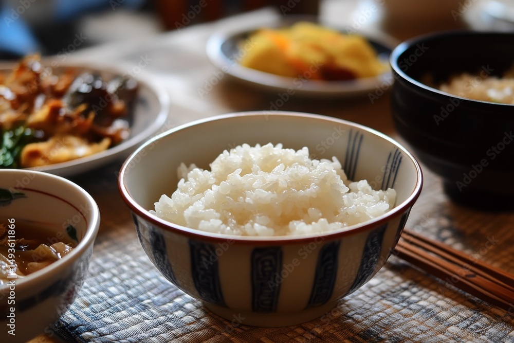 Delicious rice dish served at a family gathering home kitchen food photography cozy atmosphere close-up view culinary tradition Delicious rice dish served at a family gathering home kitchen food photography cozy atmosphere close-up view culinary tradition