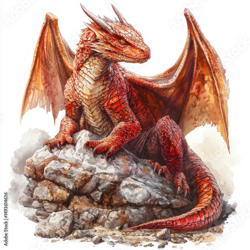 dragon isolated