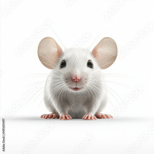 white mouse isolated