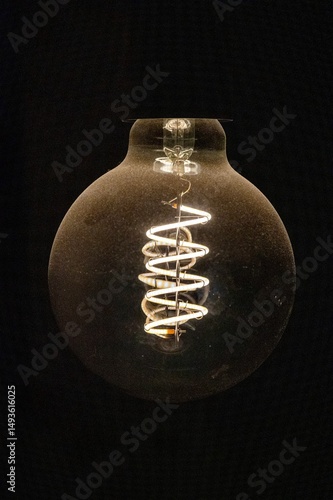 vase on black background