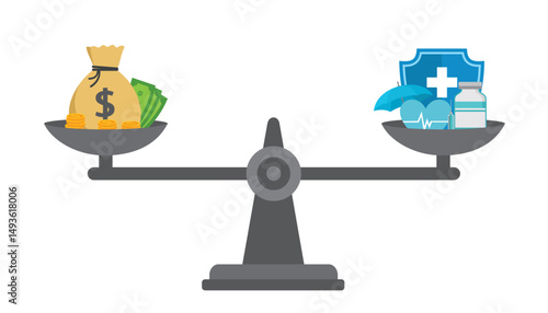 investment healthcare concept vector flat design