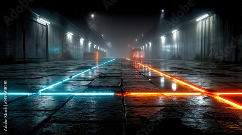 Futuristic tech background ...