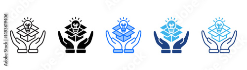 Product Development Icon Set With Multiple Style Collection 