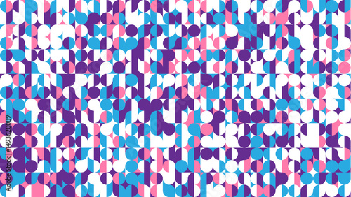 Wallpaper figuras geometricas tons de azul