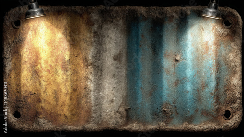 Rusty corrugated metal shee...