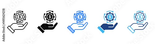 Roi Icon Set With Multiple Style Collection 