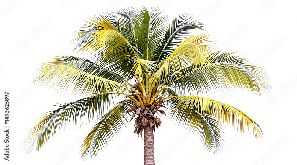 Fototapeta premium palm tree isolated on white