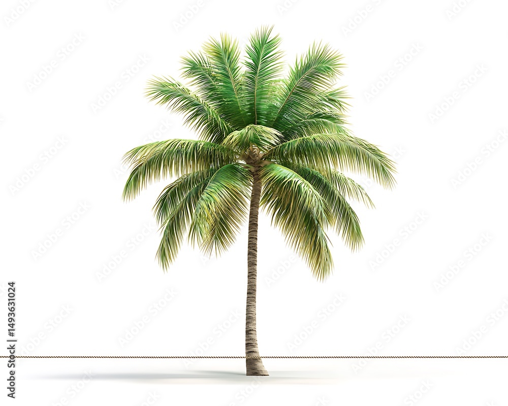 Obraz premium Tropical Palm Tree Isolated