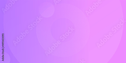 Abstract circle lines on pink and purple background. Geometric stripe line art design for poster, brochure, cover, website, header, web banner, presentation.