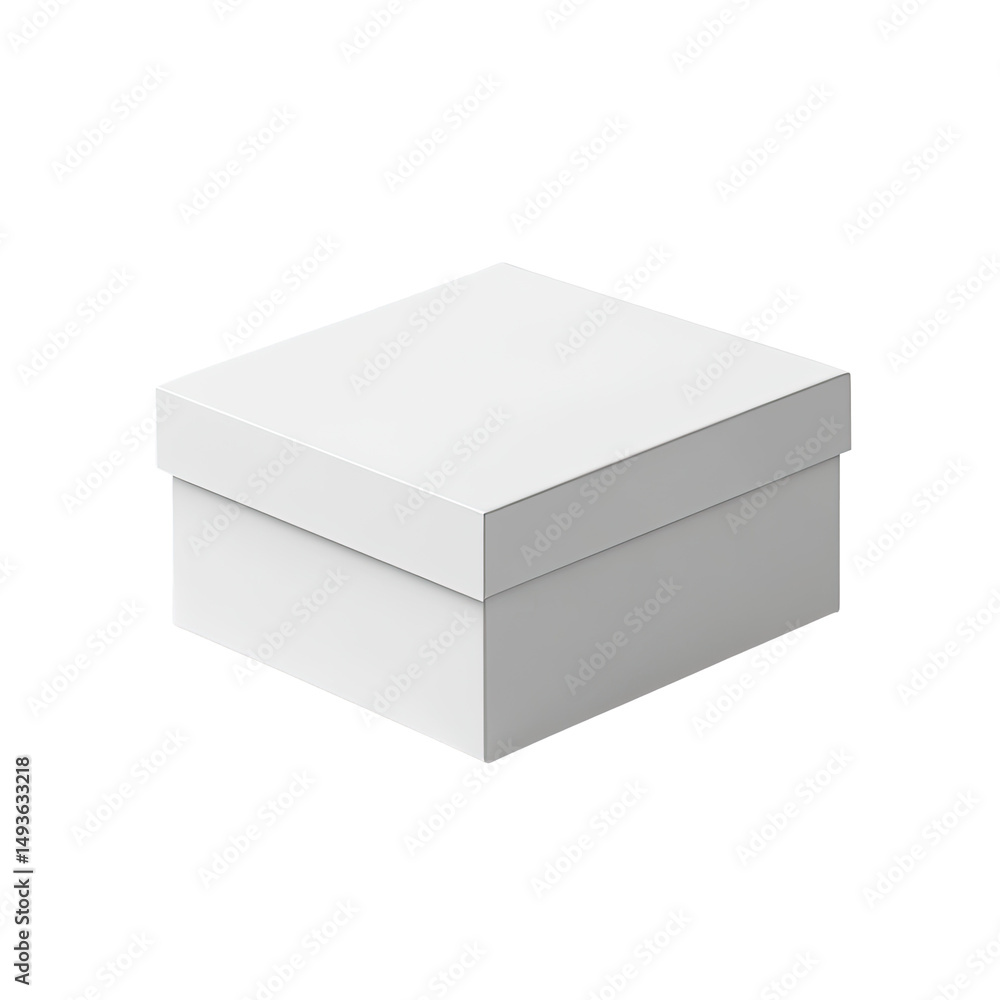 Blank white square gift box Blank white square gift box
