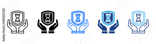 Durability Icon Set With Multiple Style Collection 