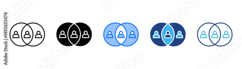 Assimilation Icon Set With Multiple Style Collection 