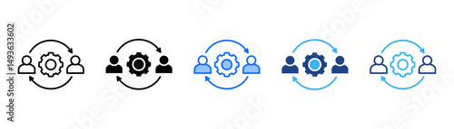 Engagement Icon Set With Multiple Style Collection 