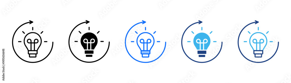 Roll Out Icon Set With Multiple Style Collection Roll Out Icon Set With Multiple Style Collection