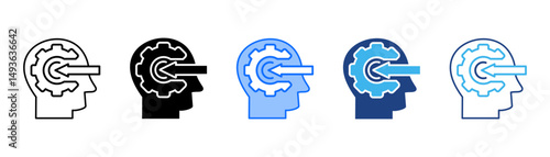 Perception Icon Set With Multiple Style Collection 