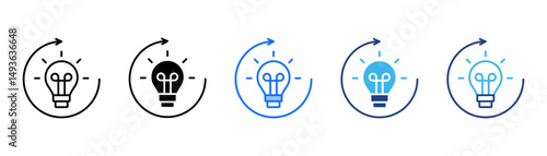 Roll Out Icon Set With Multiple Style Collection 
