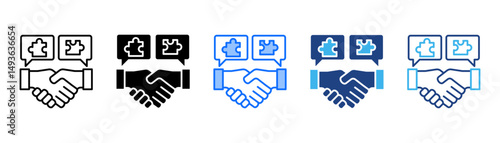 Compromise Icon Set With Multiple Style Collection 