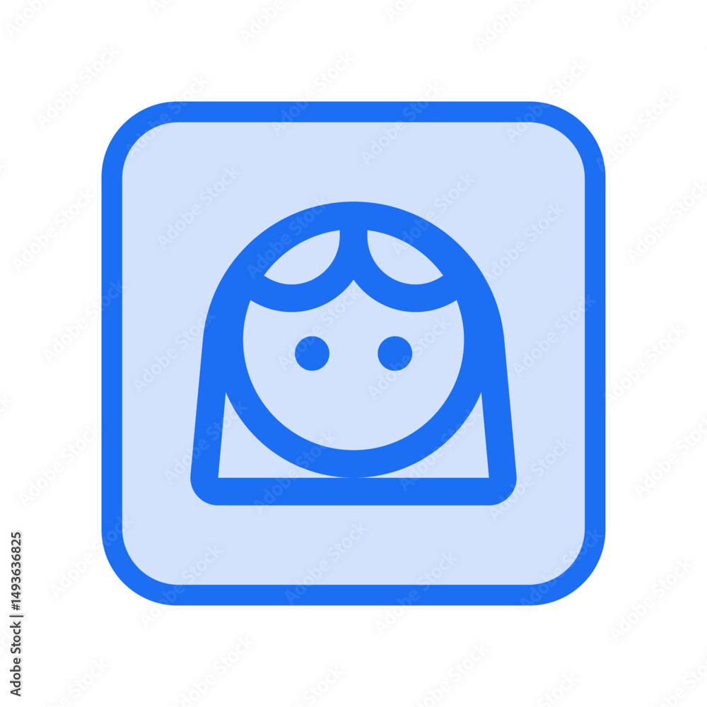 Face 3 Outlined Icon Face 3 Outlined Icon