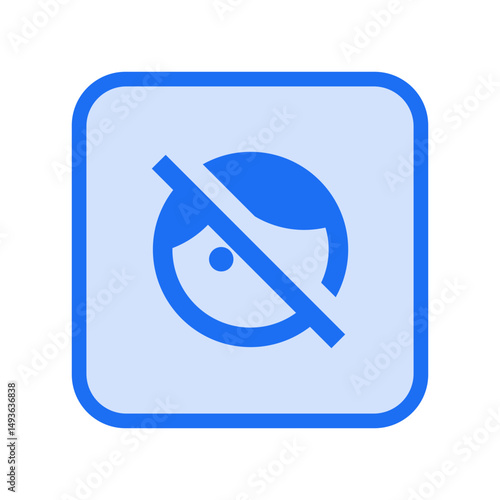 Face Retouching Off Icon