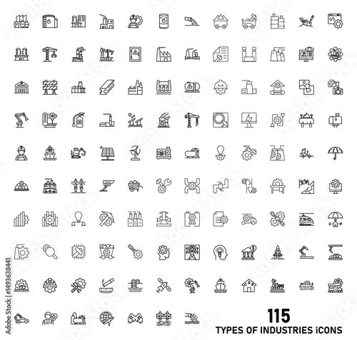 115 of Industry Icons collection, with editable stroke. 115 of Industry  thin line icon set. Vector illustration.