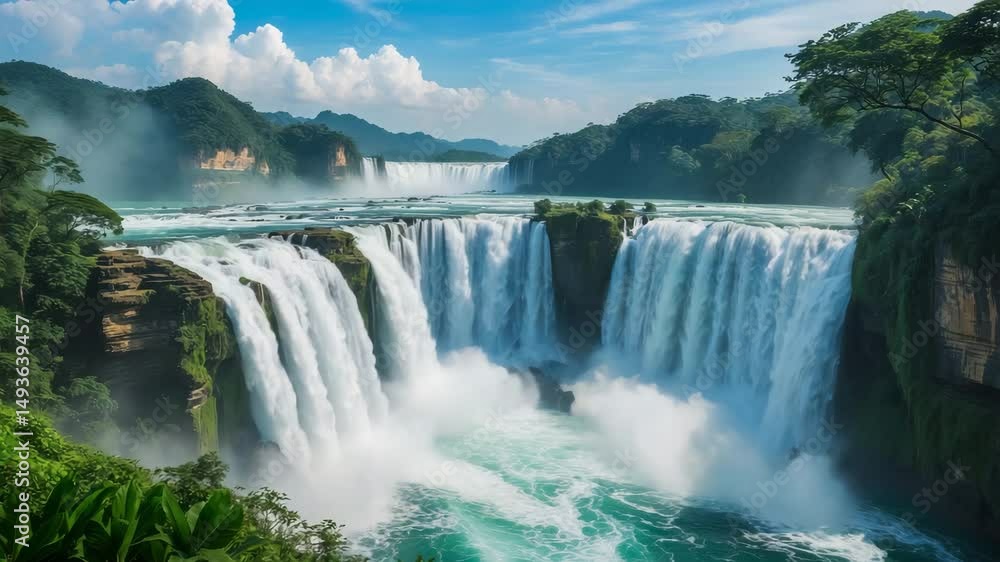 Discover Ban Gioc Waterfall, one of Vietnam's most famous waterfalls, spanning China and Vietnam Discover Ban Gioc Waterfall, one of Vietnam's most famous waterfalls, spanning China and Vietnam