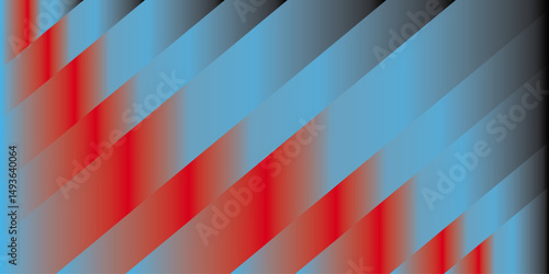Gredient red Abstract background of lines in shades of Blue .Vector illustration with Gredient and Lines. Abstract design featuring play button on blue background. Ideal for technology.