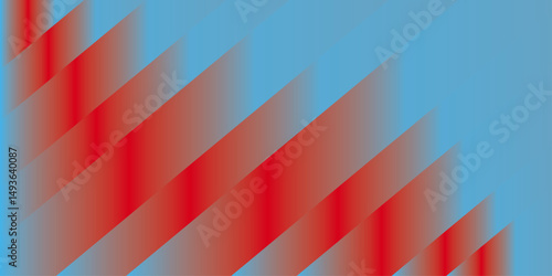 Gredient red Abstract background of lines in shades of Blue .Vector illustration with Gredient and Lines. Abstract design featuring play button on blue background. Ideal for technology.