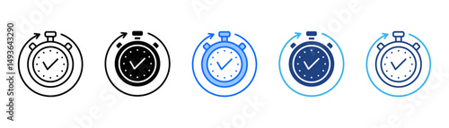 Convenience Icon Set With Multiple Style Collection 