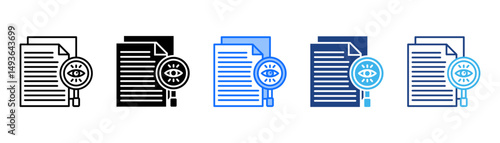 Transparency Icon Set With Multiple Style Collection 